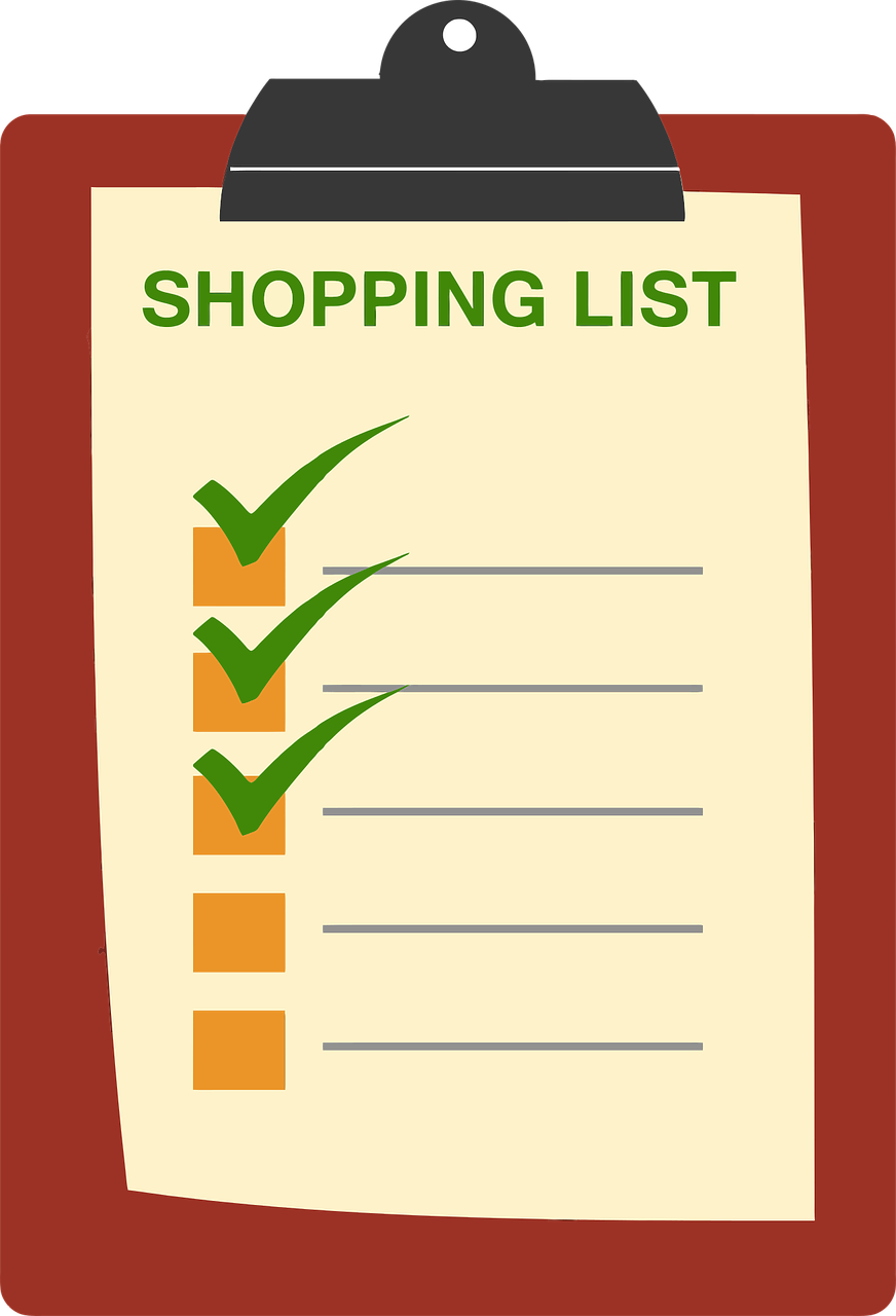 shopping list