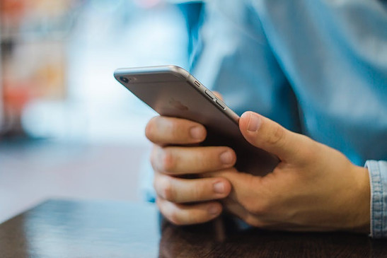 Man holding phone