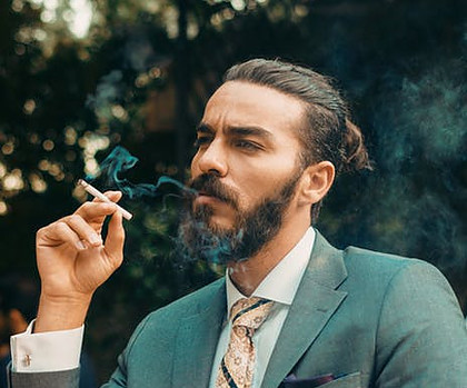 man smoking