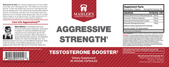 Aggressive Strength testosterone booster
