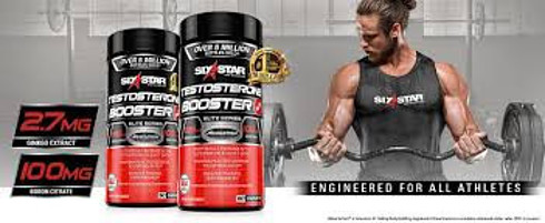 Six star testosterone booster promotional picture